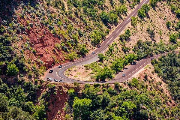 Scenic highway in Utah